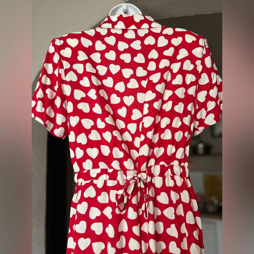 Vintage 80-90s maxi valentine dress-12 - Picture 8 of 11